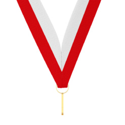 H006 247x247 - Medaljebånd Rød/Hvit