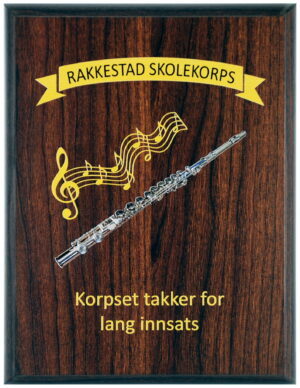 Plakett i tre med digitaltrykk 3