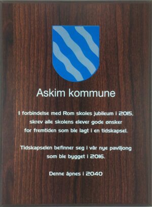 Plakett i tre med digitaltrykk 6