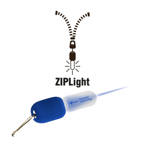 Zip Light medlogo 510x510 - ZipLight for glidelås eller nøkkelring