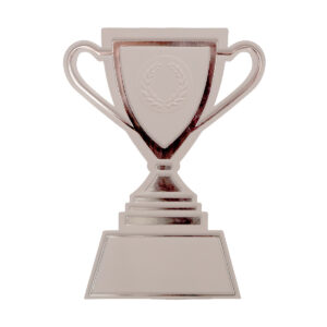 Troféskilt i Resirkulert Plast i Hvitt og Gull, 12,5 cm